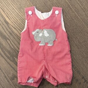 Adorable Pink Elephant Kids One Piece